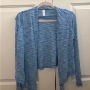 blue ivivva cardigan